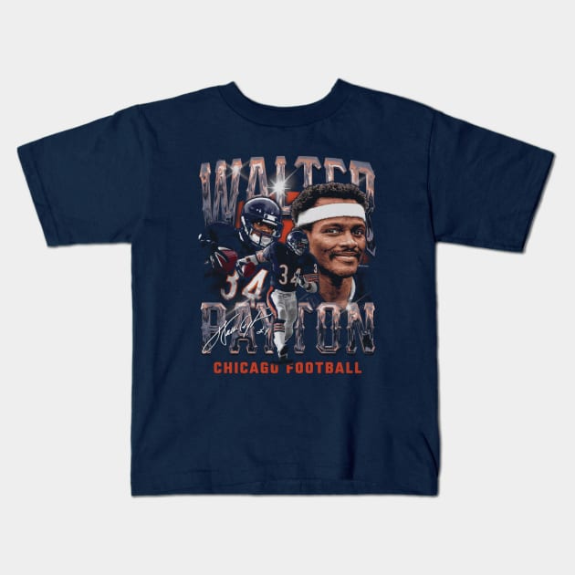 Walter Payton Chicago Vintage Kids T-Shirt by ClarityMacaws